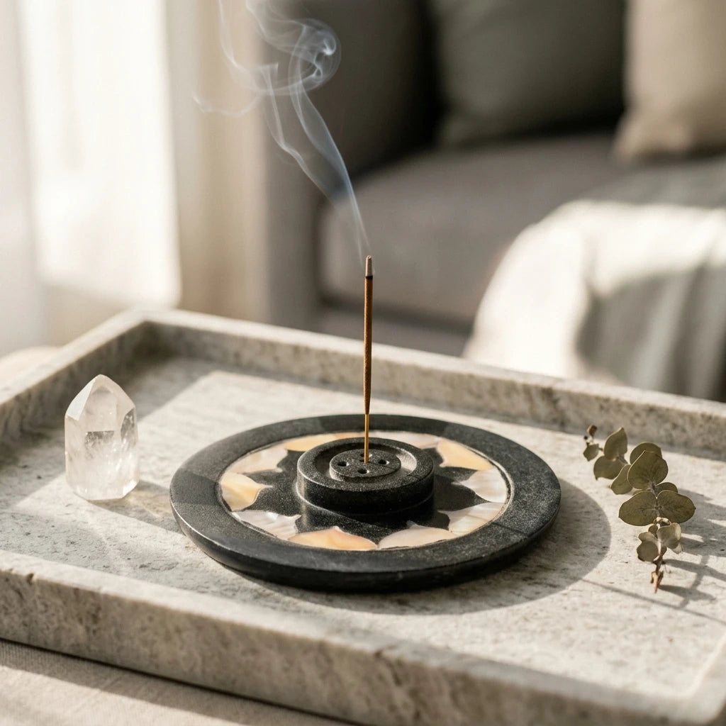 Incense holder plate — Cleansing Ritual Lifestyle | Generated by Modelize