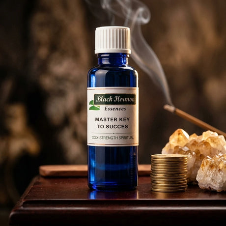 Spiritual/Occult oil bottle — Spiritual Abundance Ritual | Generated by Modelize