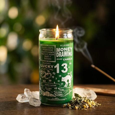 Ritual Jar Candle — Macro Flame and Label Detail | Generated by Modelize