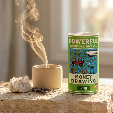 Cylindrical incense powder canister — Cleansing Ritual Lifestyle | Generated by Modelize