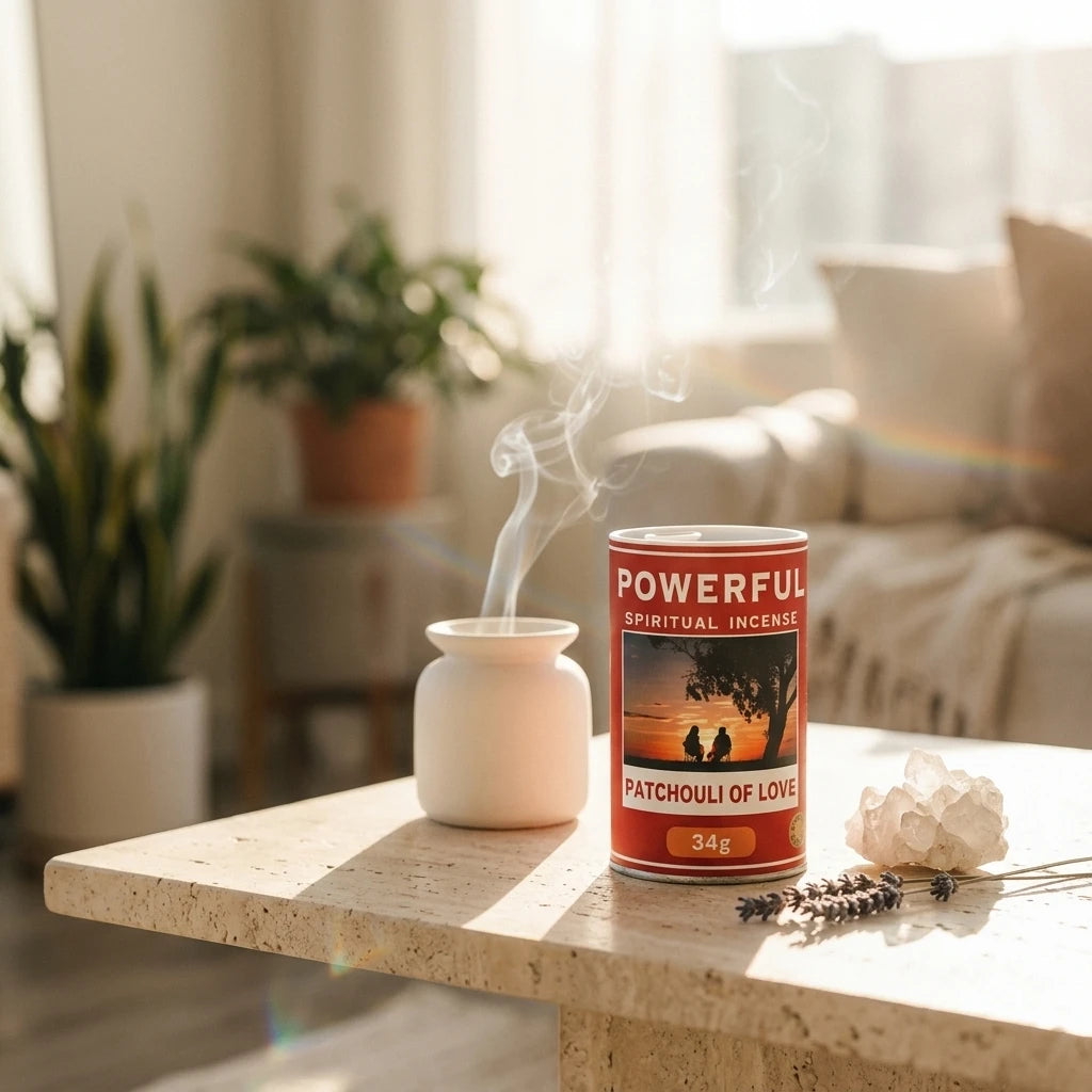 Incense powder canister — Cleansing Ritual Lifestyle | Generated by Modelize