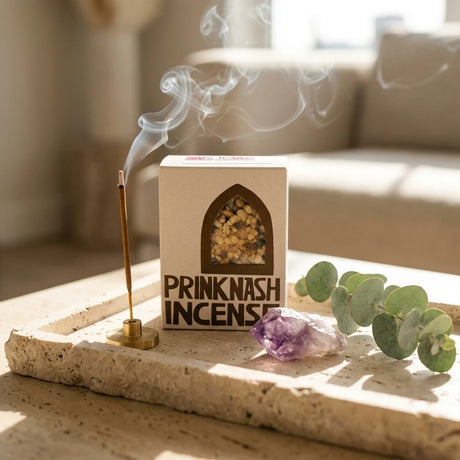 Resin incense packaging — Morning Ritual Lifestyle | Generated by Modelize