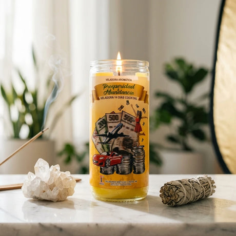 Devotional prayer candle — Sacred Space Altar | Generated by Modelize