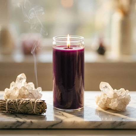 14-day devotional glass candle — Sacred Space Altar | Generated by Modelize