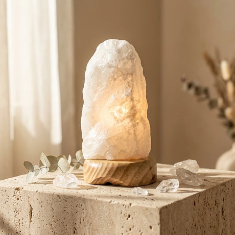 Quartz crystal lamp — Wellness Lifestyle Scene | Generated by Modelize
