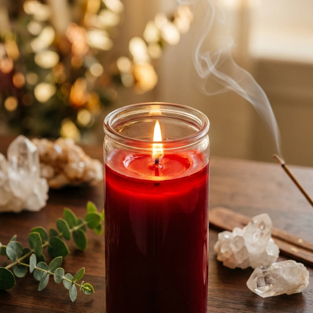 14-day devotional jar candle — Glow and Texture Detail | Generated by Modelize