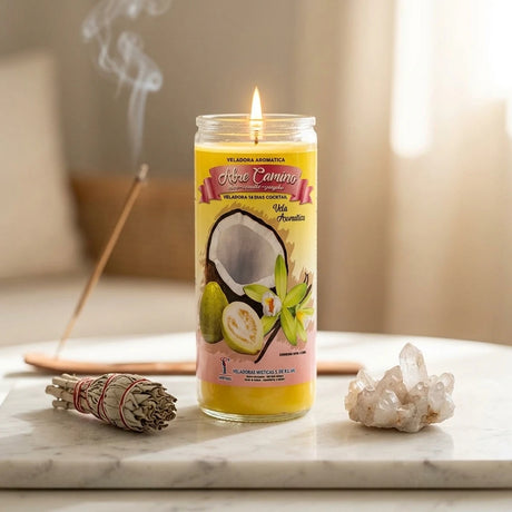Ritual glass jar candle — Sacred Space Altar | Generated by Modelize