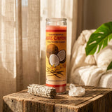 Tall glass jar candle — Spiritual Altar Lifestyle | Generated by Modelize