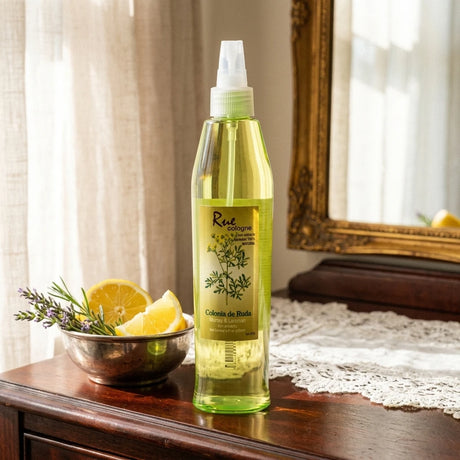 Botanical Cologne Spray — Vintage Lifestyle Setting | Generated by Modelize
