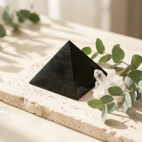 Geometric stone pyramid — wellness_lifestyle_scene | Generated by Modelize