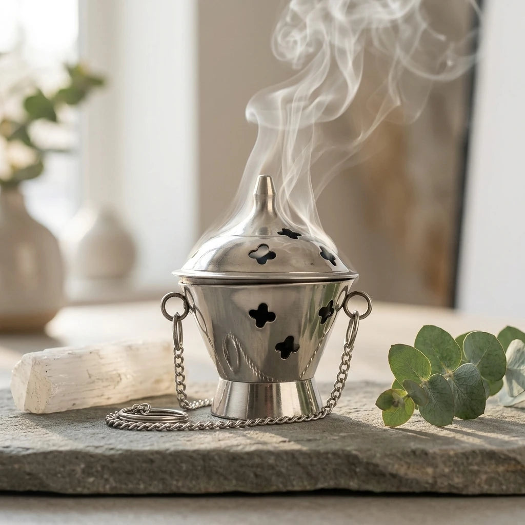 Hanging incense burner — Cleansing Ritual Lifestyle | Generated by Modelize