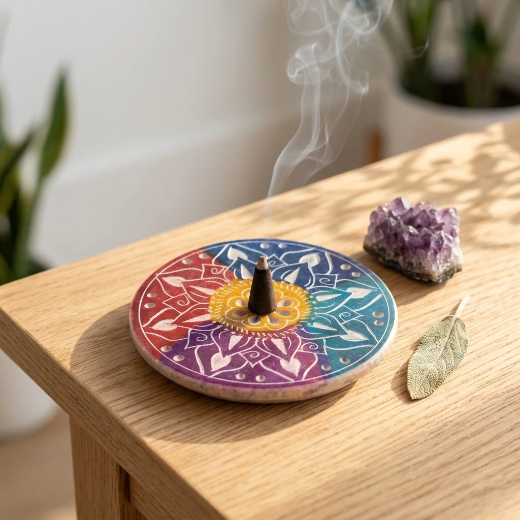 Incense burner dish — Peaceful Cleansing Ritual | Generated by Modelize