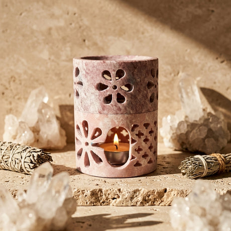 Soapstone incense burner — Apothecary Lifestyle Scene | Generated by Modelize