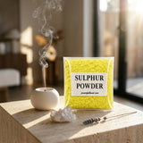 Sulphur incense powder — Cleansing Ritual Lifestyle | Generated by Modelize