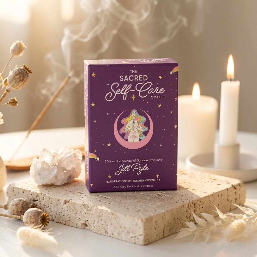 Oracle Card Deck Box — Sacred Altar Lifestyle | Generated by Modelize