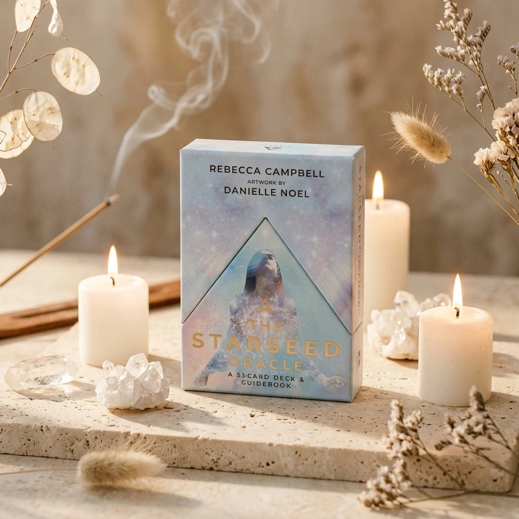 Oracle card deck and guidebook box — Sacred Altar Lifestyle | Generated by Modelize