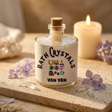 Bath salt crystals in a glass jar — Apothecary Lifestyle Scene | Generated by Modelize