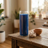 Blue 14 Day Plain Candle — Generated | Generated by Modelize