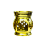 Brass Oil Burner with Decorative Cutouts