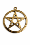 Small Brass Hanging Pentagram