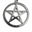 Small Brass Hanging Pentagram Powerfulhand.com