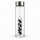 Power Liberty bottle with Obsidian and Rock Crystal
