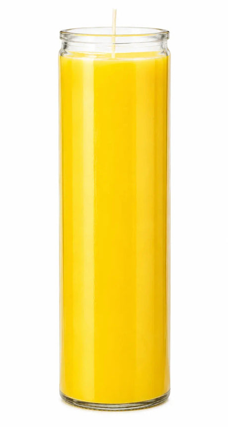 Yellow Plain Glass Candle — product photo