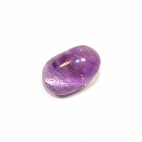 Amethyst Tumbled Stone — white studio product photo