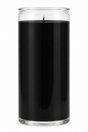 Black 14 Day Plain Candle — front view on a white studio background