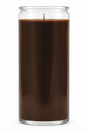 Brown 14 Day Plain Candle — front view on a white studio background