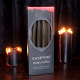 Vampire Tears Black Taper Candles – Set of 4 — styled lifestyle product photograph