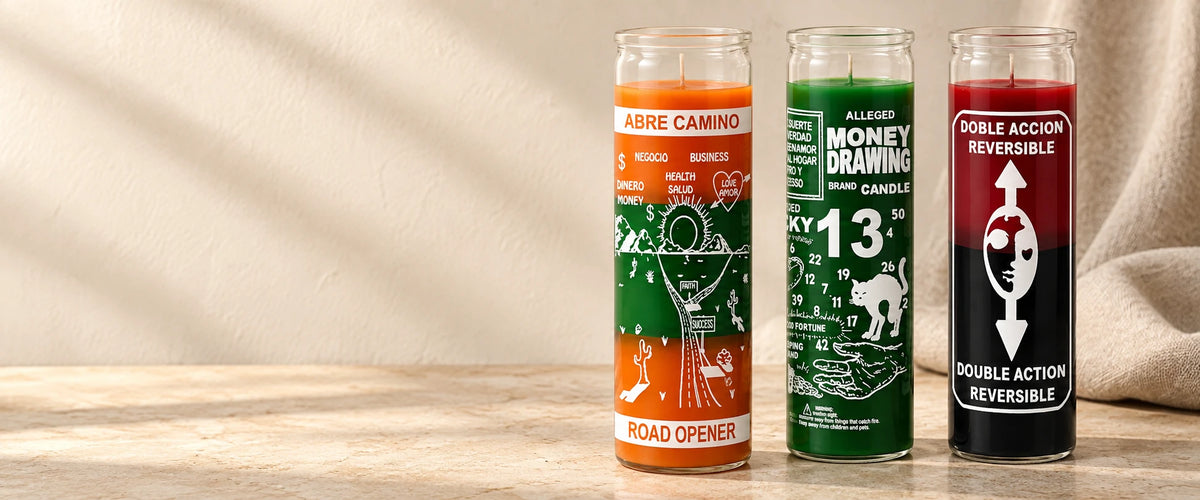 Road Opener, Money Drawing and Reversible seven-day candles