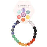 Seven Chakra Crystal Ball Bead Bracelet — product on a white studio background