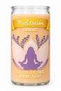 Meditation 14 Day Dressed Candle — front view on a white studio background