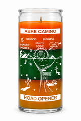 Road Opener 14 Day Candle — front view on a white studio background