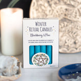 Blackberry & Pine Winter Ritual Spell Candles – Pack of 12 — styled lifestyle product photograph