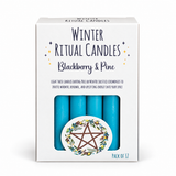 Blackberry & Pine Winter Ritual Spell Candles – Pack of 12 — product on a white studio background