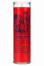 Saint Raphael Crusader Candle — white studio background