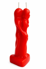 Red Lovers Holding Image Ritual Candle