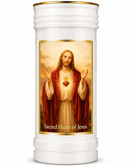 Sacred Heart Pillar Candle CBC Distributors