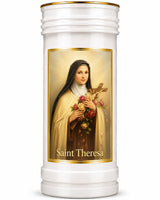 Saint Theresa Pillar Candle CBC Distributors