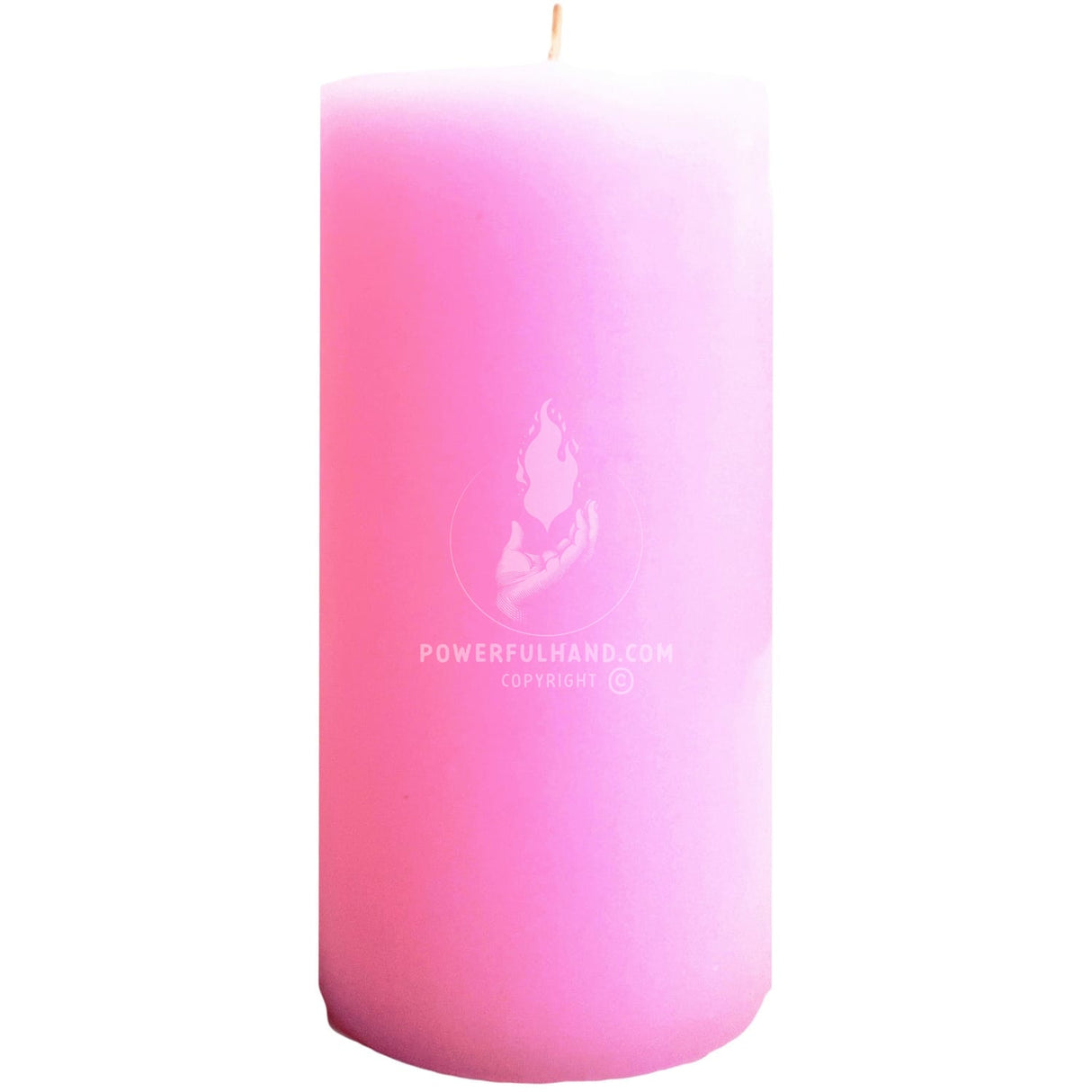 Pink Pillar Candle (3x6")