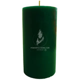 Green Pillar Candle (3x6")