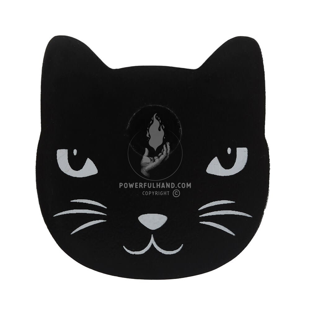 Porta-velas de feitiço de gato preto