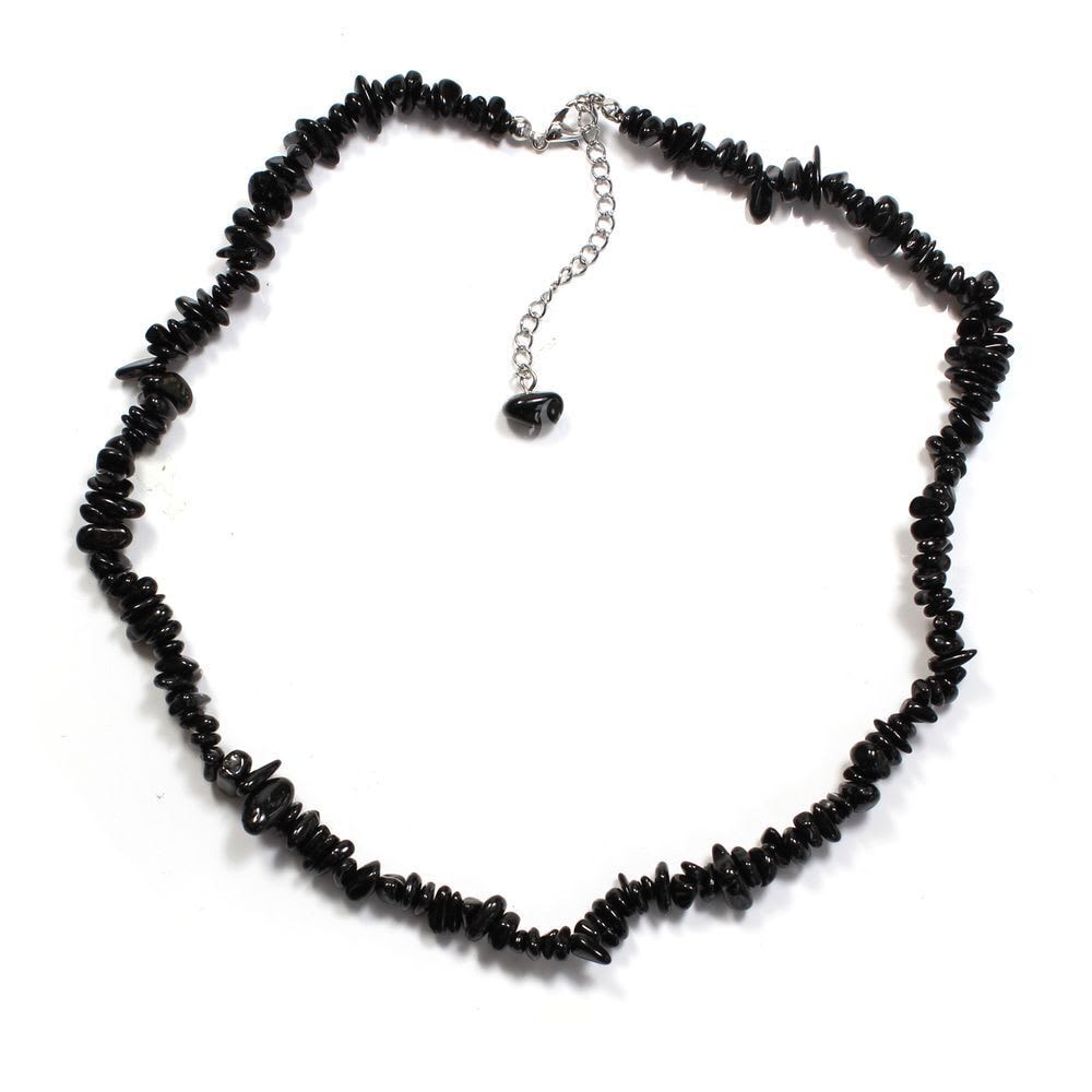 Black Tourmaline Chip Necklace