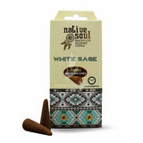 Native Soul White Sage Jumbo Backflow Incense Cones