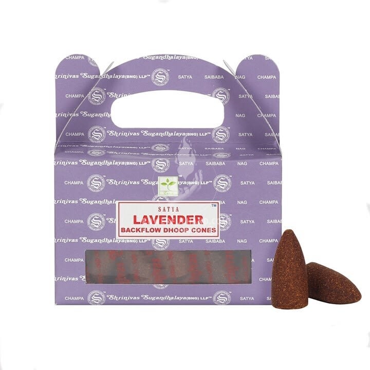 Cones Dhoop de refluxo de lavanda Satya