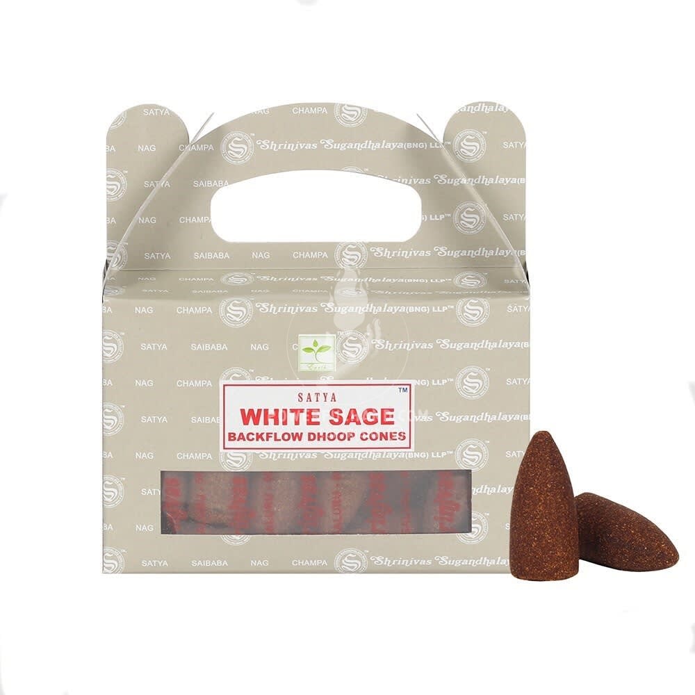 Satya White Sage Backflow Dhoop Cones