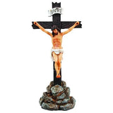 Florentine Resin Standing Crucifix (20cm)