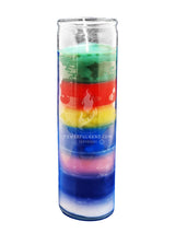 7 Colour Plain Glass Candle